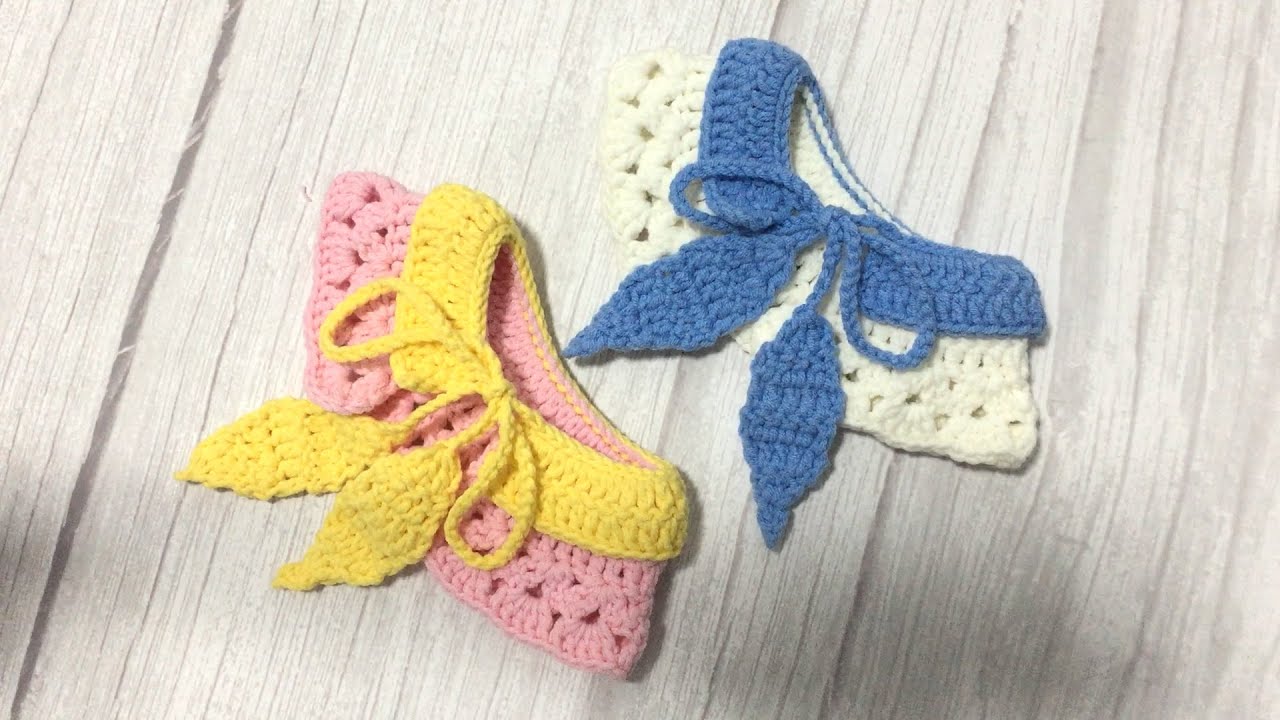 #93 Two layer pet collar with leaf crochet tutorial