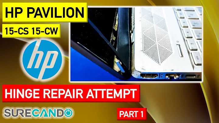 HP 15-CS 15-CW LCD Hinge repair attempt. Broken damaged loose hinges. Part 1