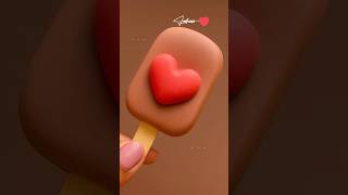 Yummy chocolate ice cream | popsicle using air dry super clay #shorts #youtubeshorts #shortvideo