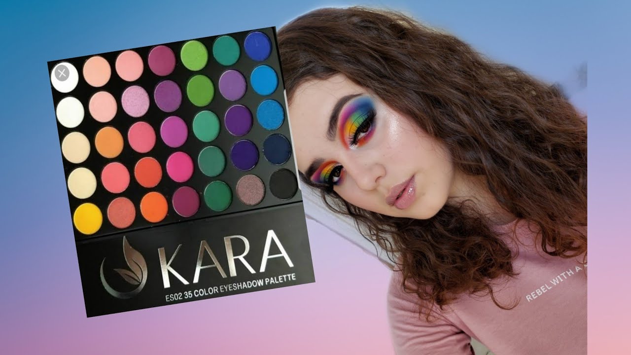 KARA BEAUTY ES02 | Full makeup| maquillaje colorido🌈