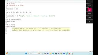 Python List PArt 1