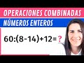 Operaciones Combinadas #1 con Números Enteros y Paréntesis