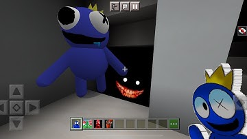 Rainbow Friends vs SCP-087 The Stairwell in Minecraft PE