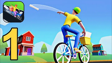 Paper Delivery Boy - Gameplay Walkthrough Part 1 All Levels 1 to 10 ( Android,iOS )