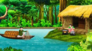 The fate of an honest fisherman | Hindi story | Hindi kahani | moral stories | cartoon story