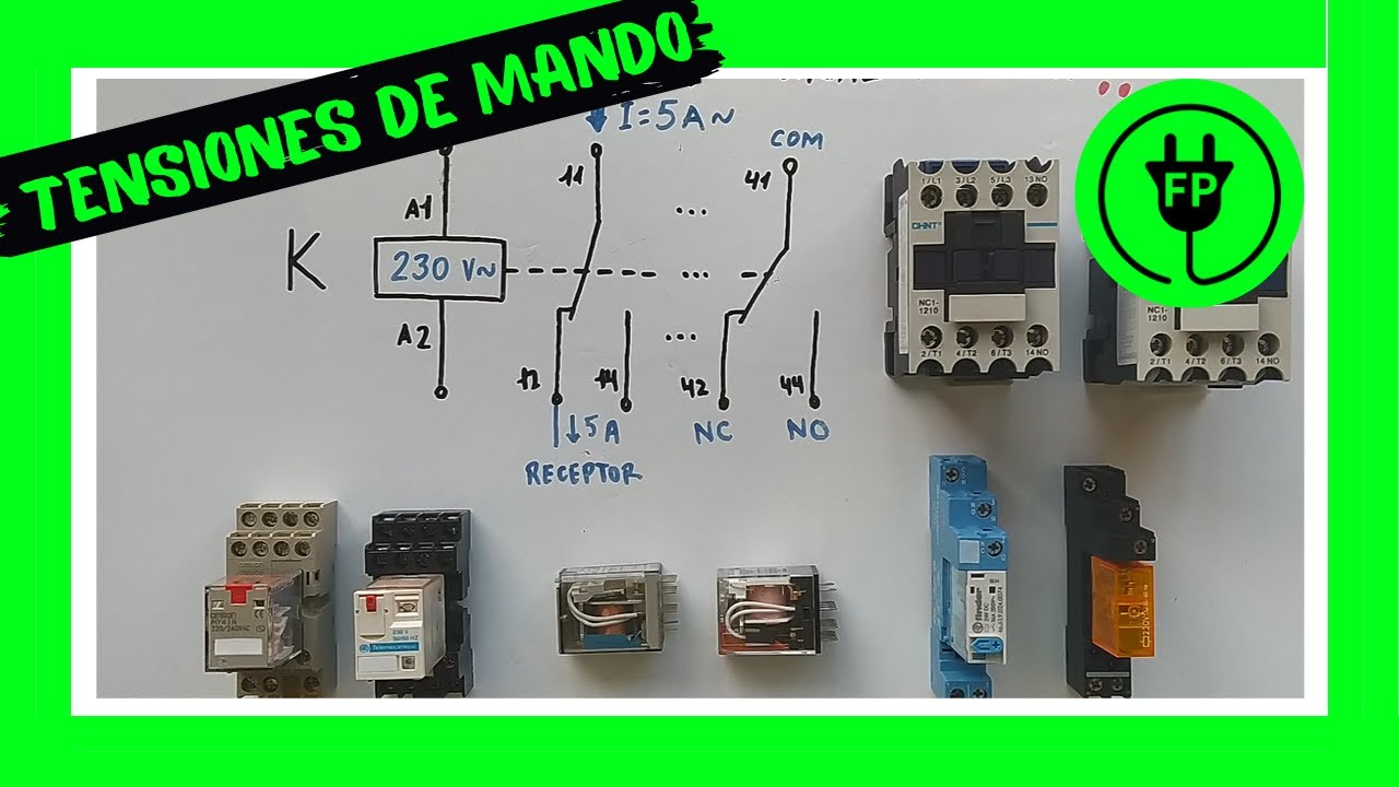 Bobinas de RELÉ | RELEVADOR  de diferentes TENSIONES DE MANDO ⚡ VOLTAJE de 230 VAC | 24 AC | 24 VDC