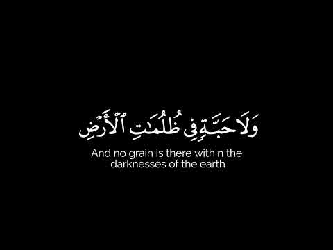 و ع ن د ه م ف ات ح ال غ ي ب ل ا ي ع ل م ه ا كروما شاشة سوداء قرآن سورة الأنعام ياسر الدوسري