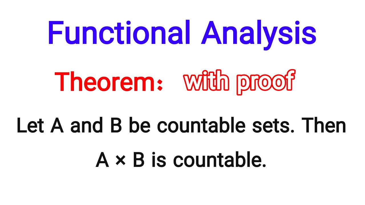 If A and B be countable sets then A × B is also countable || Theorem || Knowledge Light