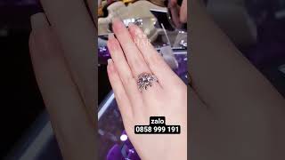 Nhẫn Kim Cương Đài Hoa vẻ đẹp rực rỡ được nâng niu trên từng cánh hoa tôn vẻ kiêu sa của nàng😍#viral