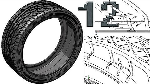 12-Project 36| Re-Scale Tire |SolidWorksTutorial :2nd snow pattern pt.2, (pattern 10)