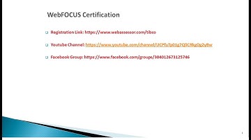 WebFOCUS - Get Certified