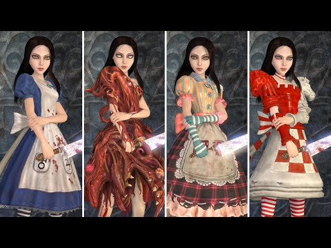 Alice Madness Returns - All Outfits + Weapons