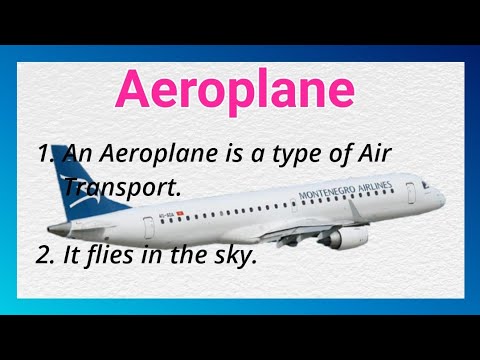 information about aeroplane essay