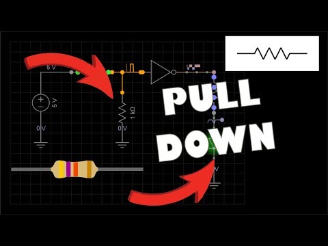 Resistores de Pull Down- O que é e como utilizar? Eletrônica Fácil