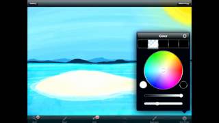 A Perfect Place in Paradise - Speed Painting with Meritum Paint app screenshot 1