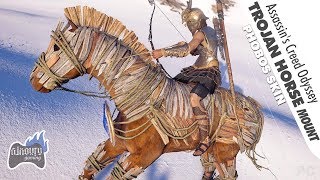 Trojan Horse Mount Gameplay Showcase | Assassin's Creed Odyssey