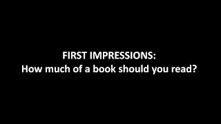 How important is the first line of a book?
