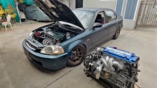 What's best engine swap on your Civic? Full H, G23 vs H2B, G2B swap!