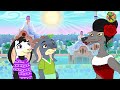 Wolf and Seven Little Goats in Barcelona | Fairy Tale Adaptation | Cartoon Animation for Kids