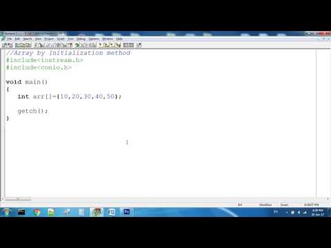 Array by Initialization Method In C++