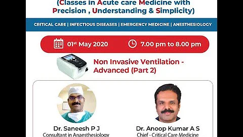 Noninvasive ventilation Part2 | WebinarCAMPUS #anoopkumaras #saneeshpj #niv