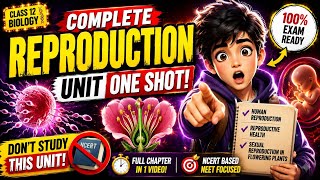 Complete Reproduction Unit in One Shot 🚀 | Class 12 Biology NCERT Chapter 1 to 3 | CBSE + NEET