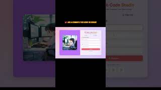 💡 Modern Login Page UI Design in HTML & CSS | Glassmorphism 🔥 #shorts #htmlcss #loginform