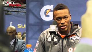 Super Bowl XLVIII: Denver Broncos Demaryius Thomas, It's a business trip