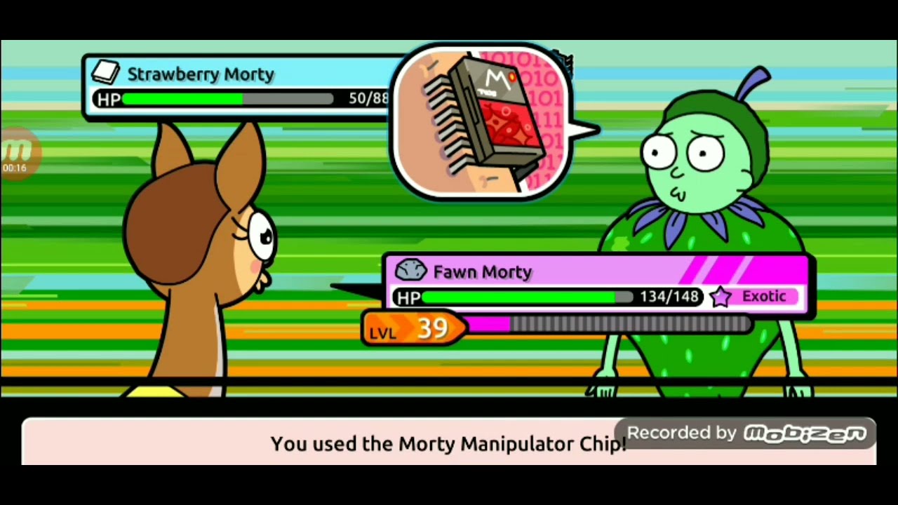 Catching 10 NEW SHINY MORTYS #4 - Pocket Mortys - YouTube