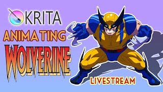 LIVESTREAM: Animating Wolverine In Krita PART 1