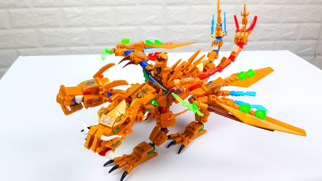 Review Bộ Lego rồng hoàng kim Ninjago - YouTube