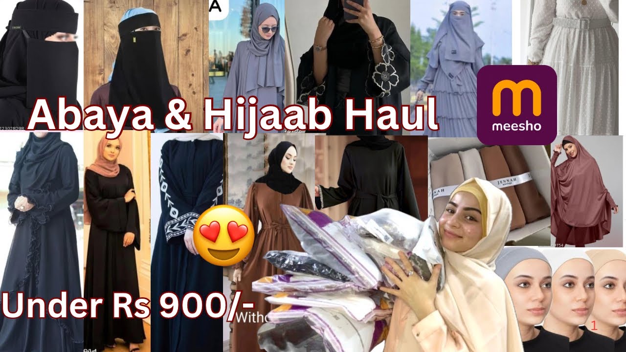 Meesho Abaya & Hijaab Haul Under 900/- | Hijab combo | Jibab & Khimar 