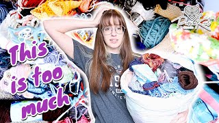 My scrap yarn is out of hand... | PassioKnit vlog