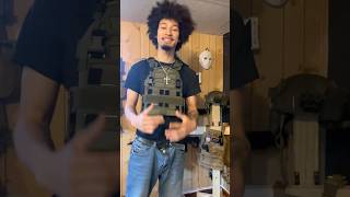 Steel vs ceramic plates🤯 #556 #draco #airsoft #edc #762 #glock34 #glocklife #arp #military #glock20