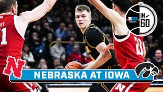 Nebraska at Iowa | Feb. 19, 2026 | B1G Basketball in 60