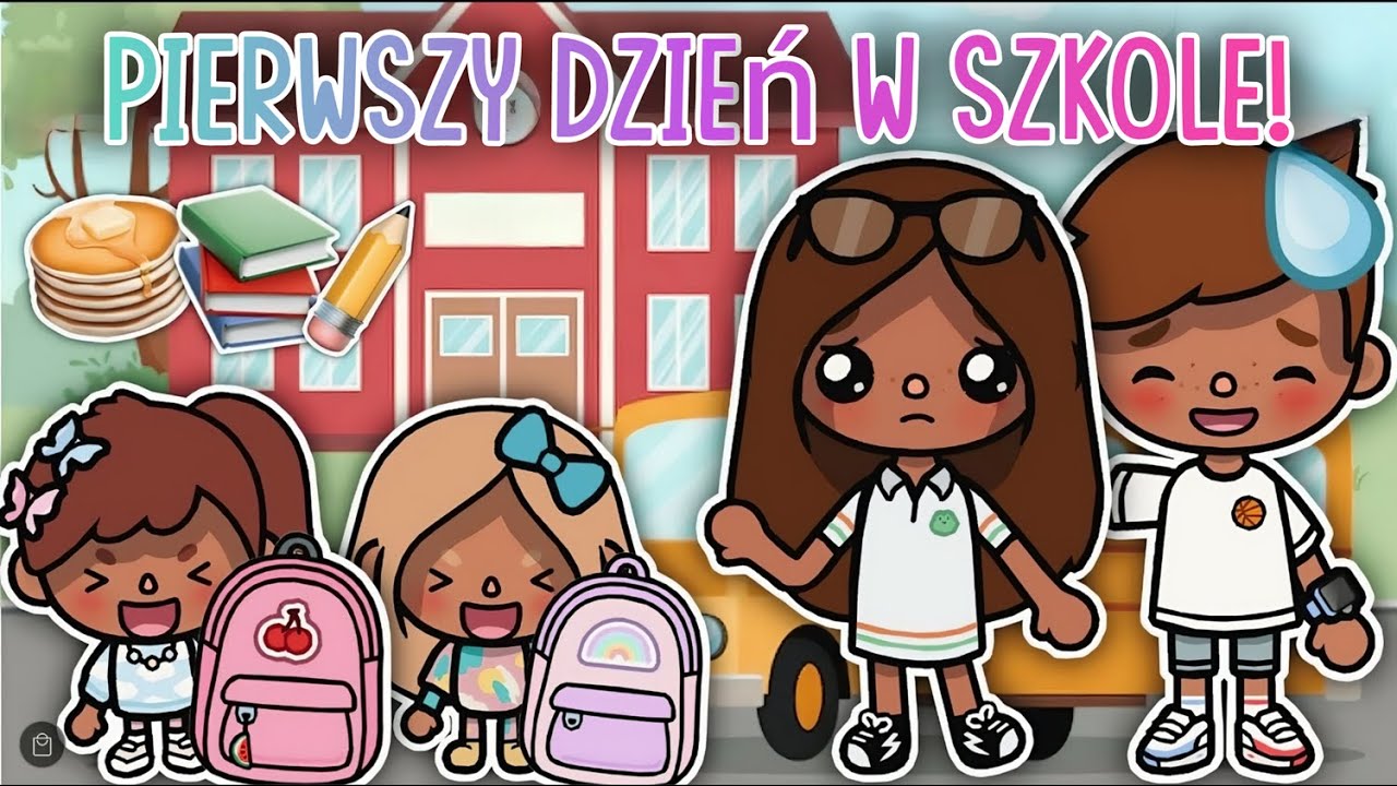 PIERWSZY DZIEŃ SZKOŁY 📚✏️ ESTETYCZNY FILM | TOCA BOCA HISTORYJKI PO POLSKU |