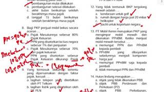 Pembahasan Soal Pilihan Ganda UAS Perpajakan I 2019