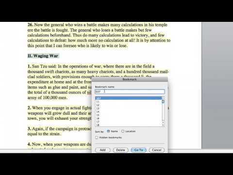 How to Jump to a Place in a Document : Macs & Computer Knowledge