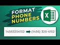 How to Apply Phone Number Format in Excel