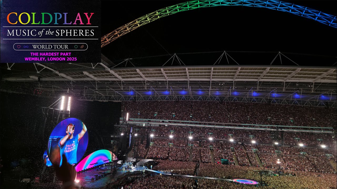 Coldplay - The Hardest Part (LIVE at Wembley, London) Concert!!  26 Aug 2025