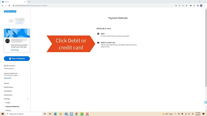 How to link credit card to venmo