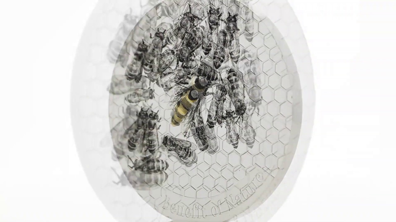 2019 Benefits of Nature Honeybee (AllCollect) proof silver coin YouTube