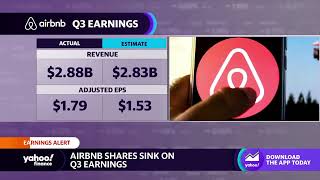 Airbnb stock sinks on Q3 earnings amid slashed guidance