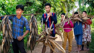 Discover the Secret Behind Cooking Vegetables BROHOEU Cassava Root and Fish  Cambodian Food
