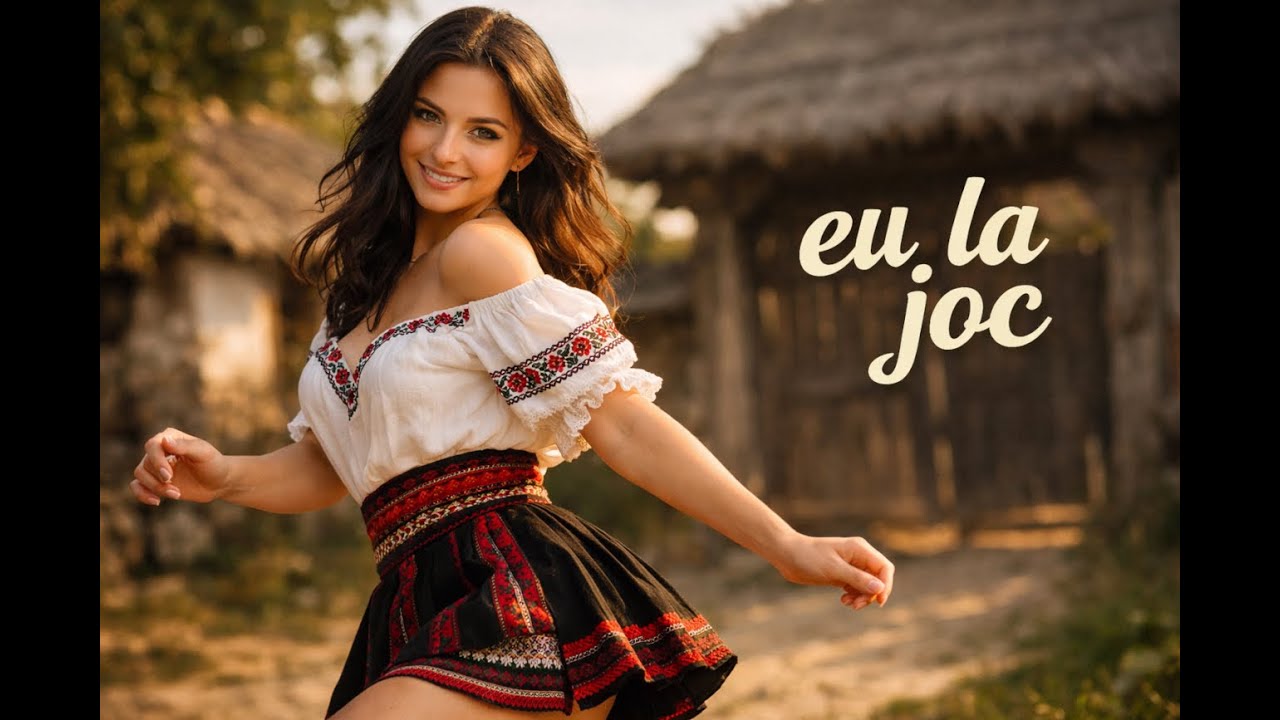 Mândra fuge la joc și lasă casa baltă  Joc popular românesc