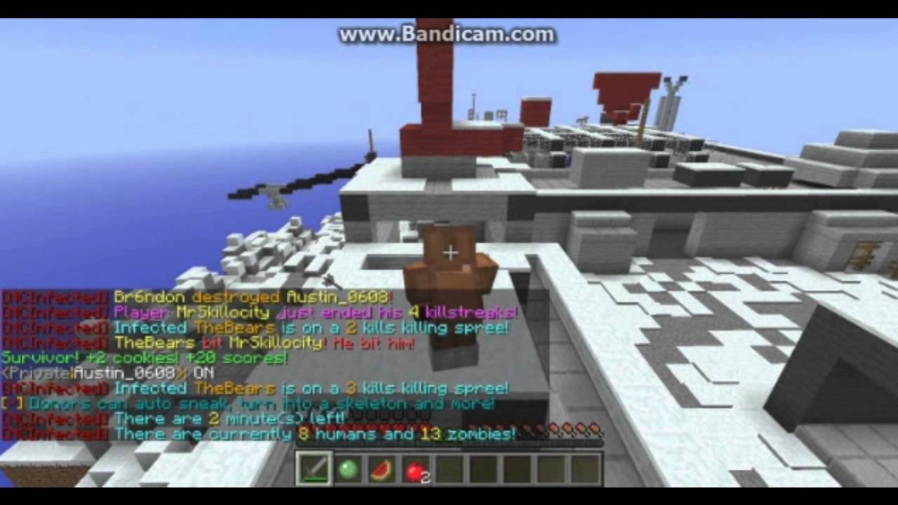 minecraft mcinfected server play, part 6 - YouTube