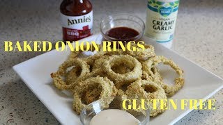 Crispy baked onion rings-gluten free