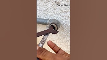 Brilliant DIY plumbing idea! A brilliant way to remove broken faucet threads from a pipe.