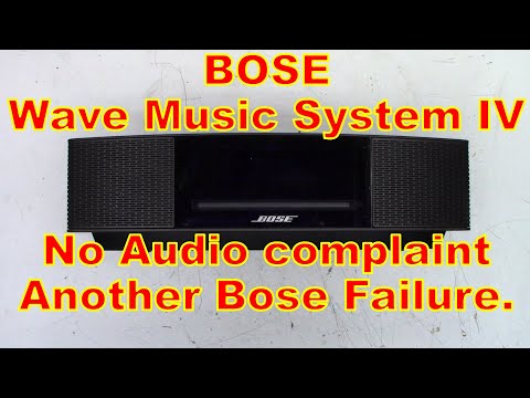 Bose Wave Music System IV No Sound Repair Fail - YouTube
