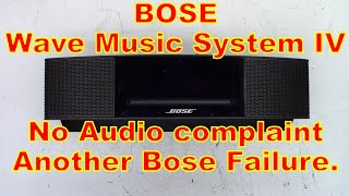 Bose Wave Music System IV No Sound Repair Fail